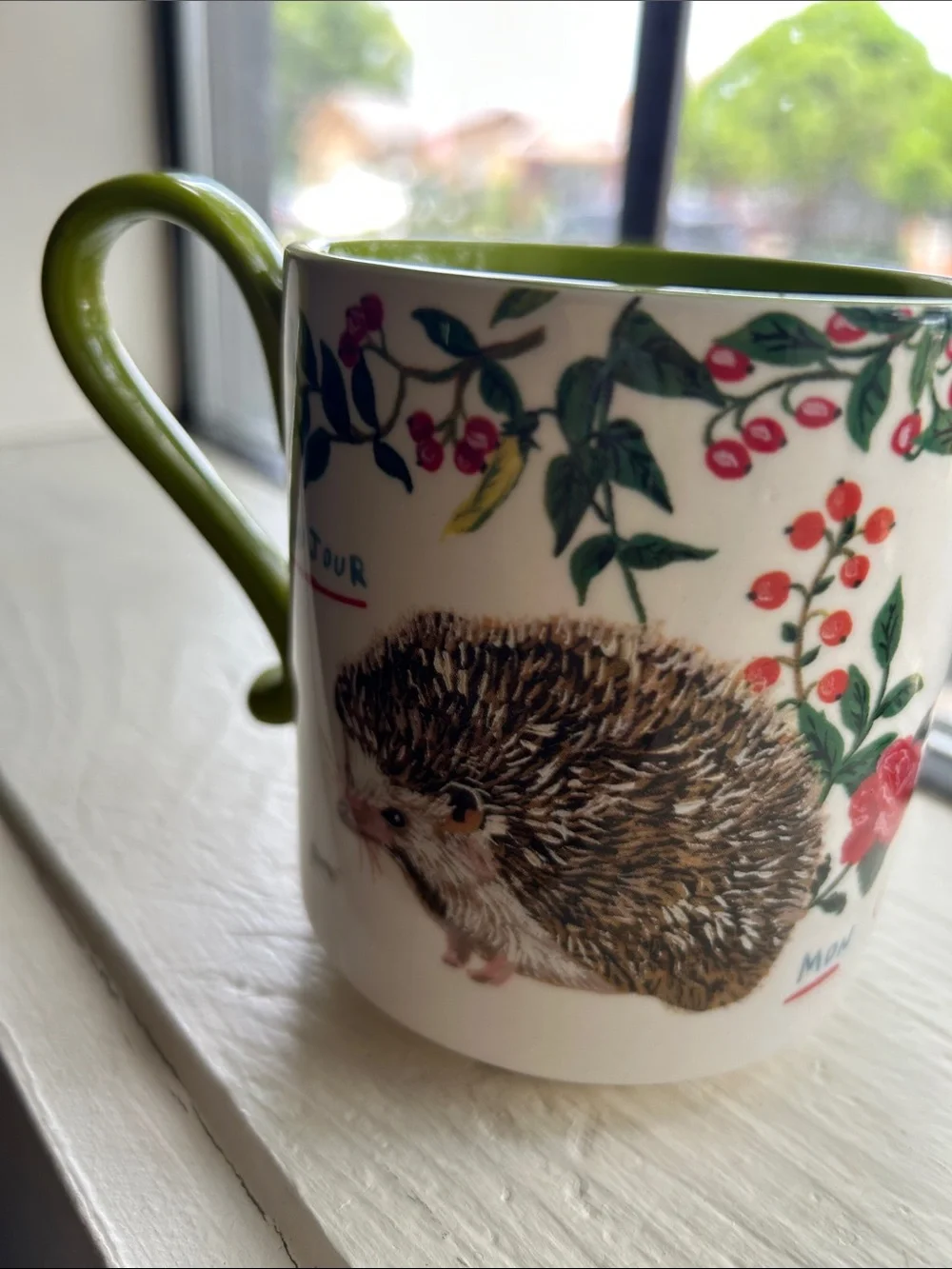 Rare Anthropologie Nathalie Lété Heritage coffee mug cup like new